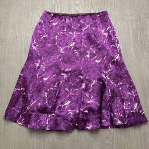 Zara Woman 100% Silk Midi Skirt - Size 8